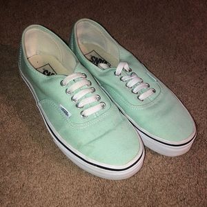 Mint green Vans